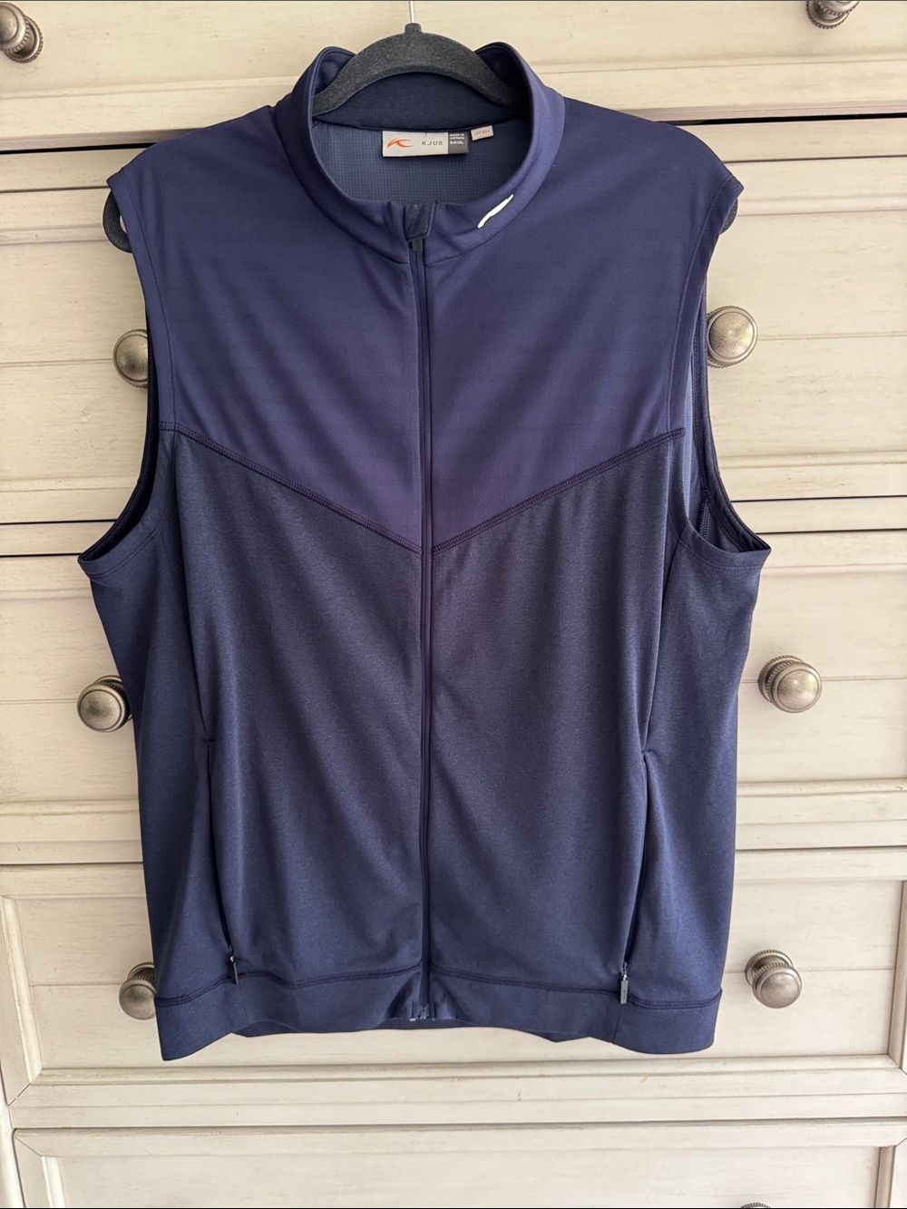 KJUS Westport Navy Performance Vest with UPF 50+ SZ XL